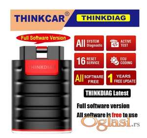 2024 THINKDIAG OBD2 auto dijagnostika besplatan softver 1god